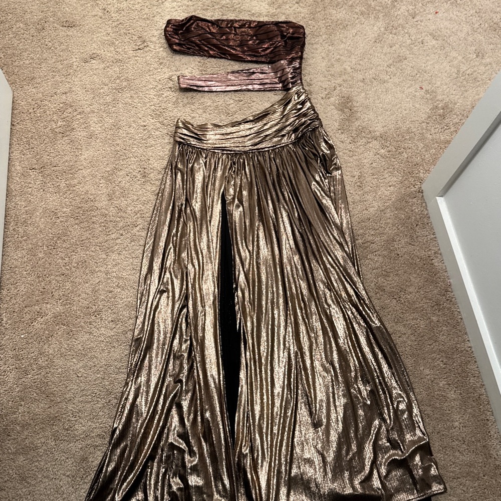 Revolve/Retrofete Lia Dress in Brown Ombre Size M